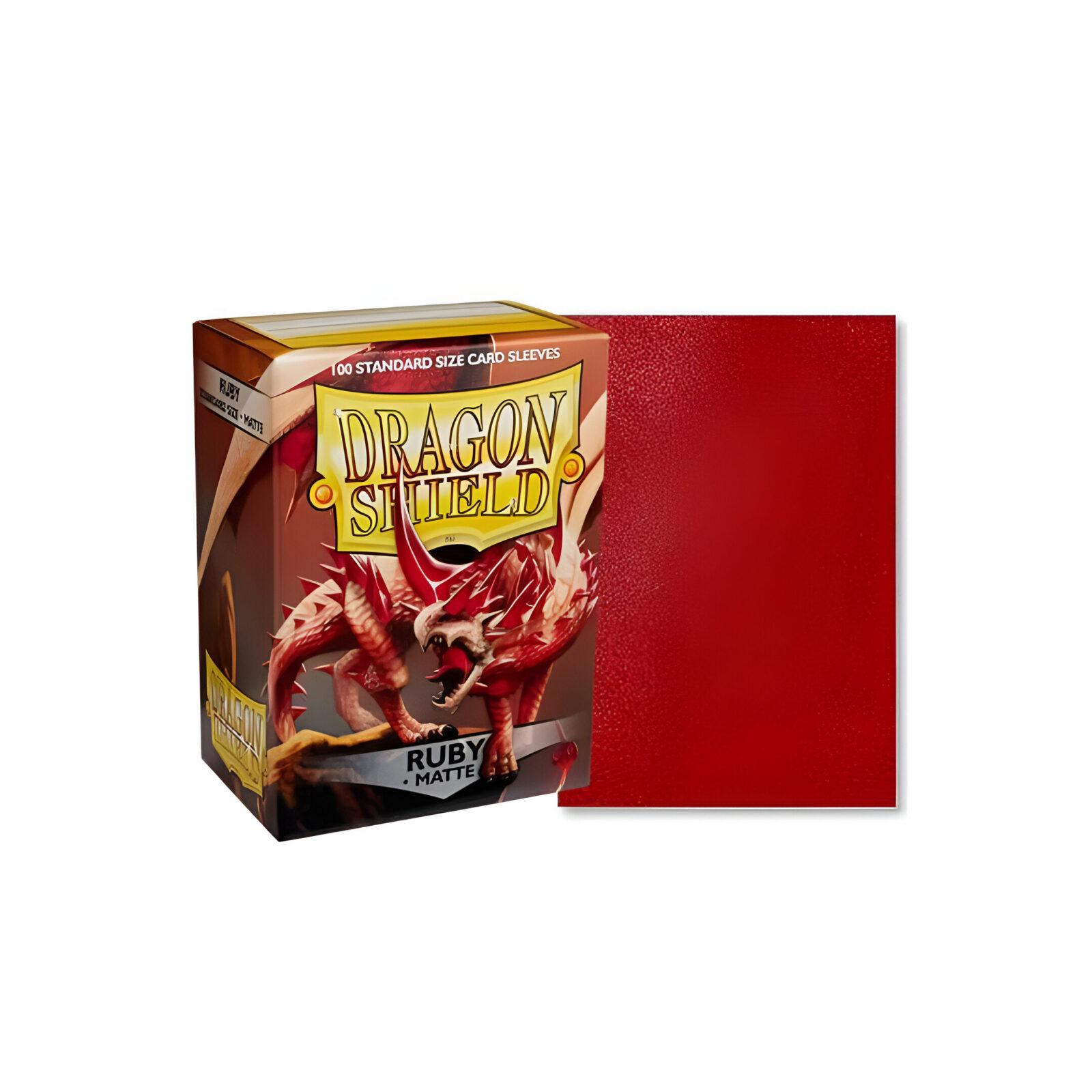 Dragon Shield Matte- Ruby (100 ct.) In Box