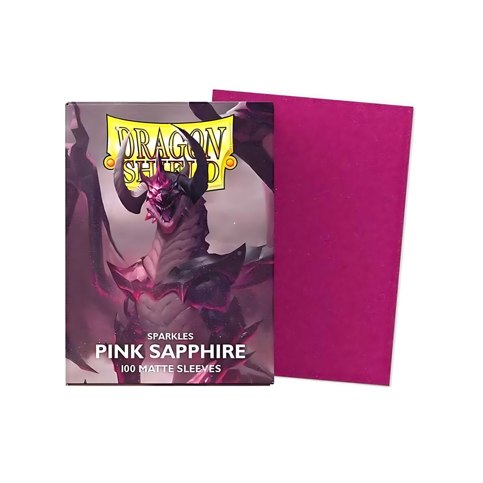 Dragon Shield Matte Standard Sleeves – Sparkles Pink Sapphire (100 ct.) 15