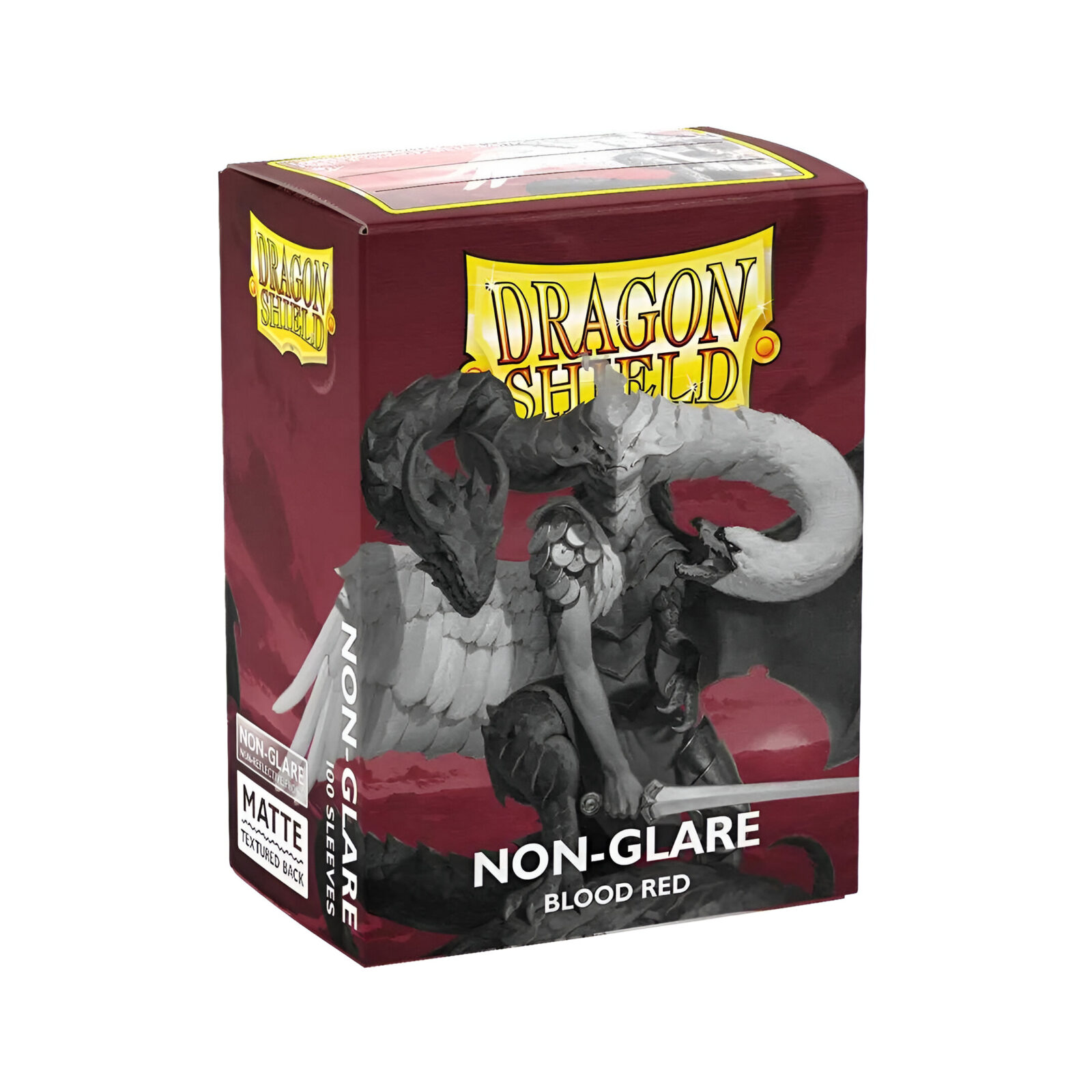 Dragon Shield Matte Non-Glare Sleeves Standard Size – Blood Red (100)