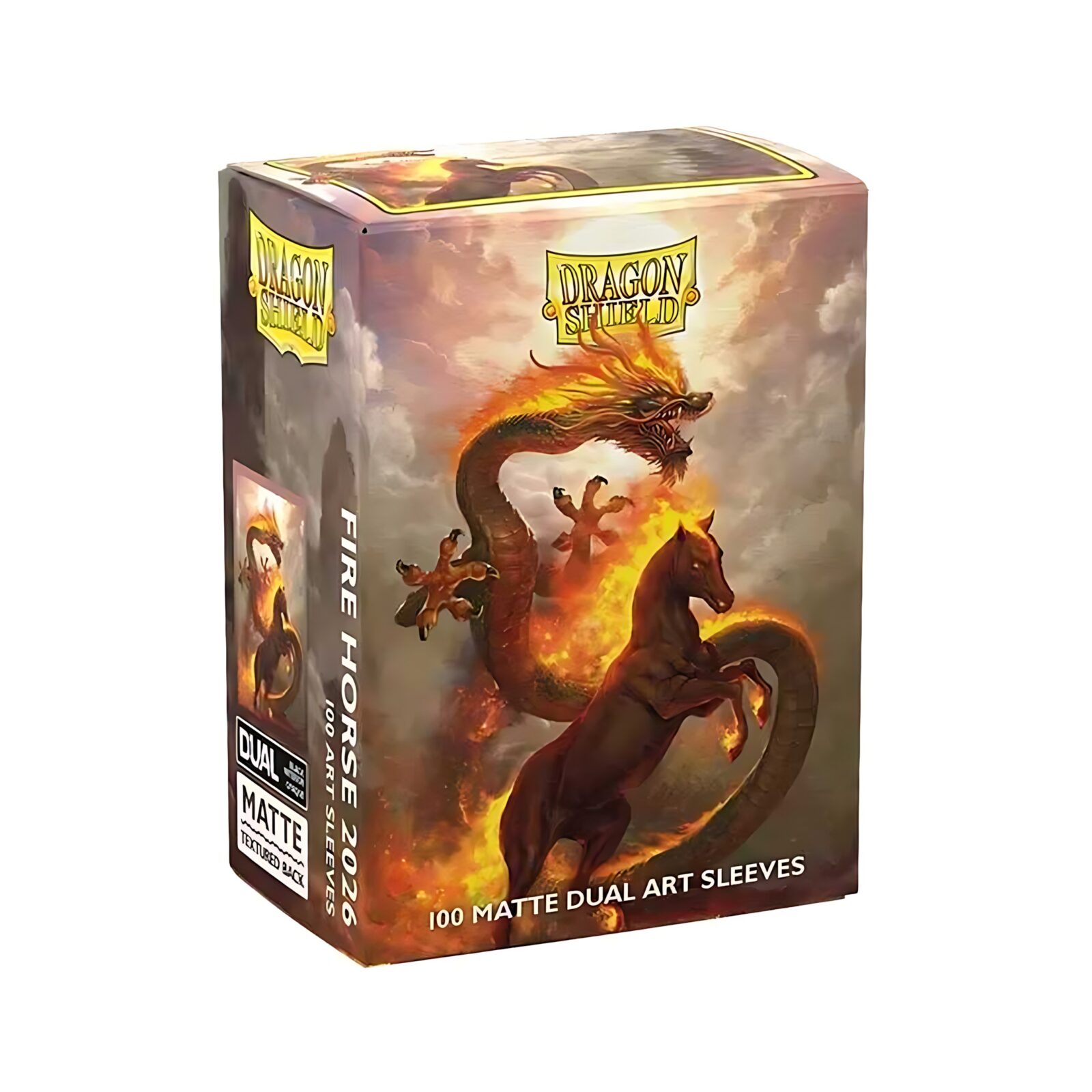 Dragon Shield Fire Horse 2026 Matte Dual Art Sleeves – Standard Size (100)