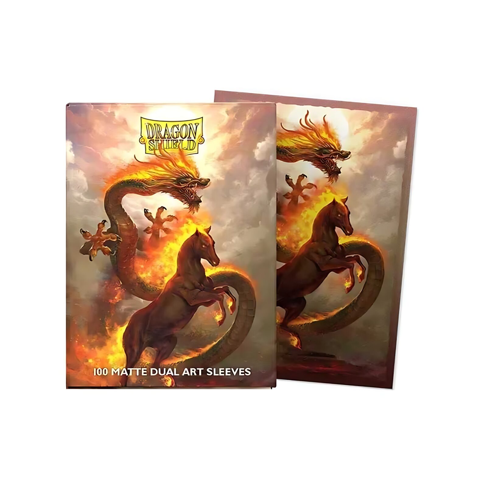 Dragon Shield Fire Horse 2026 Matte Dual Art Sleeves – Standard Size (100) 3