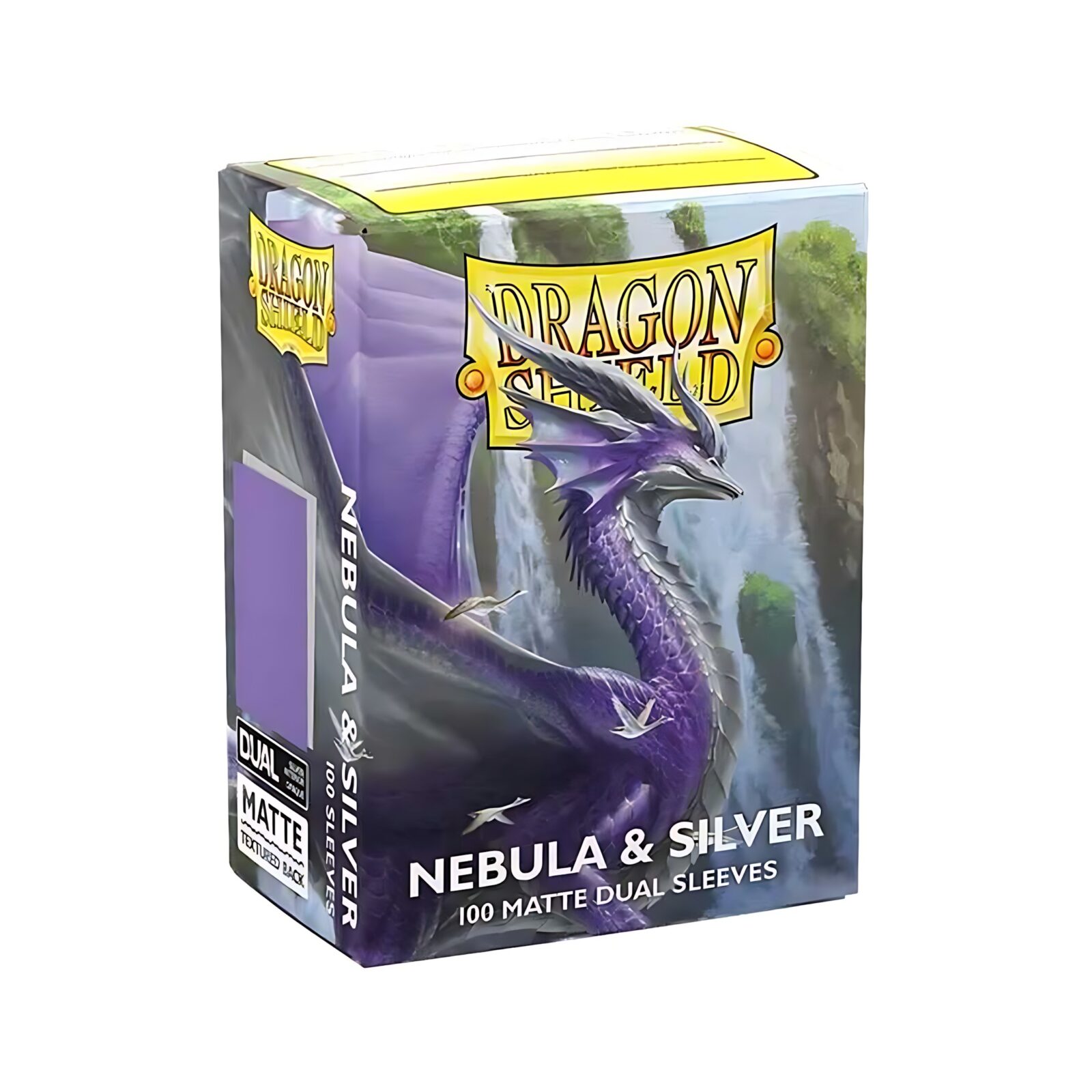 Dragon Shield Matte Dual Standard Sleeves – Nebula & Silver (100 ct.) Dragon Shield Matte Dual Standard Sleeves – Nebula & Silver (100 ct.)