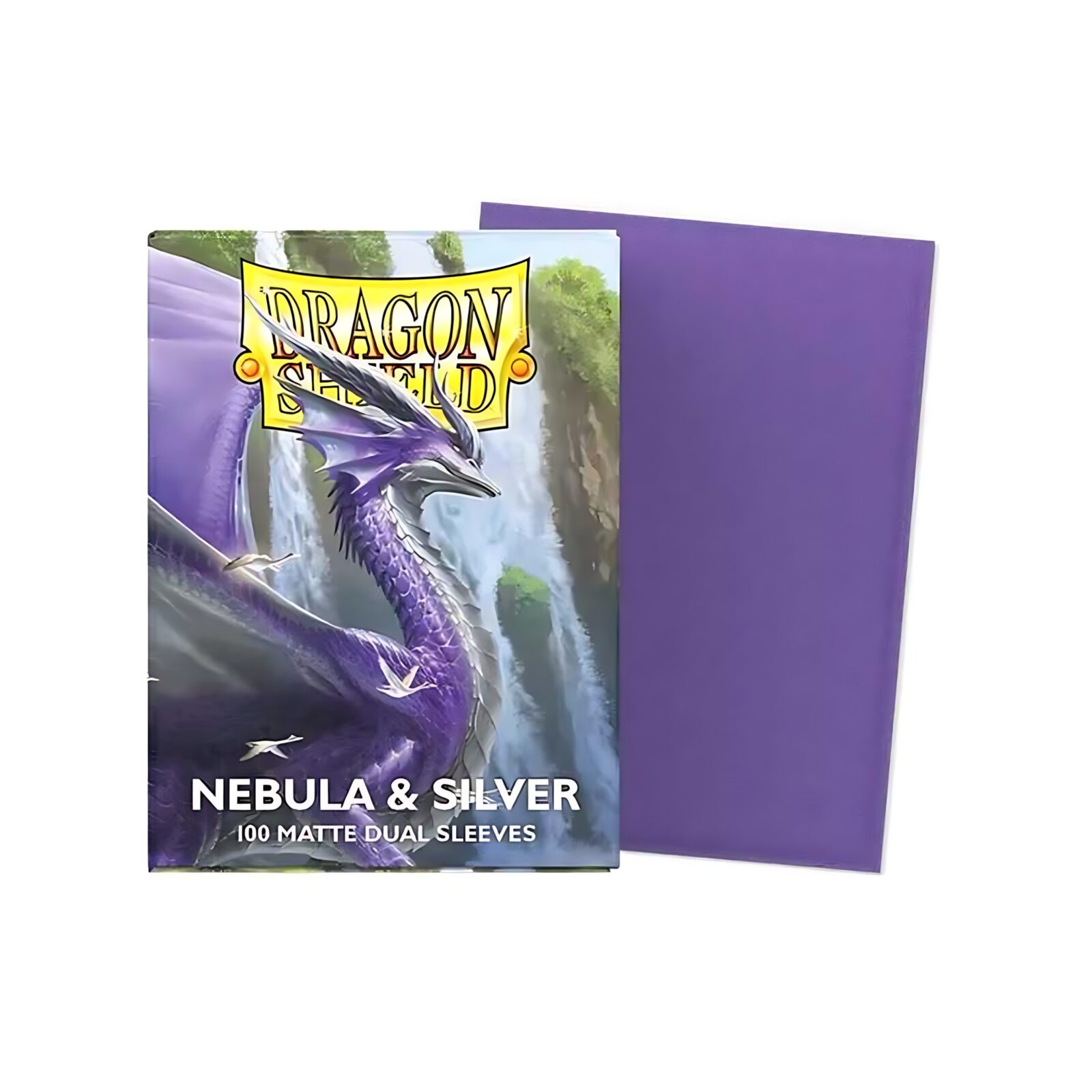 Dragon Shield Matte Dual Standard Sleeves – Nebula & Silver (100 ct.) 3 Dragon Shield Matte Dual Standard Sleeves – Nebula & Silver (100 ct.) 3