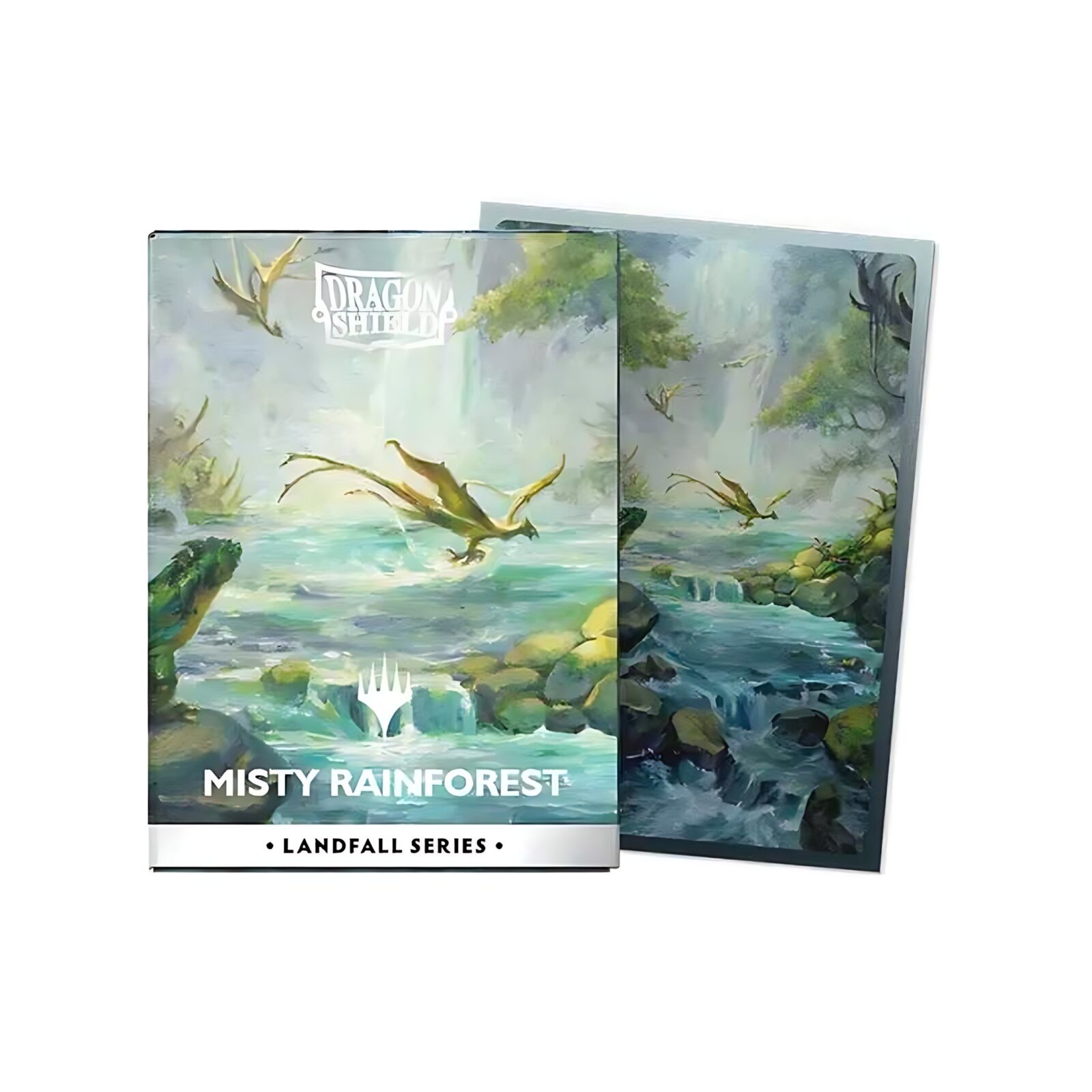 Dragon Shield Magic: The Gathering Matte Dual Art Sleeves: Landfall Series – Misty Rainforest (100ct.) 3