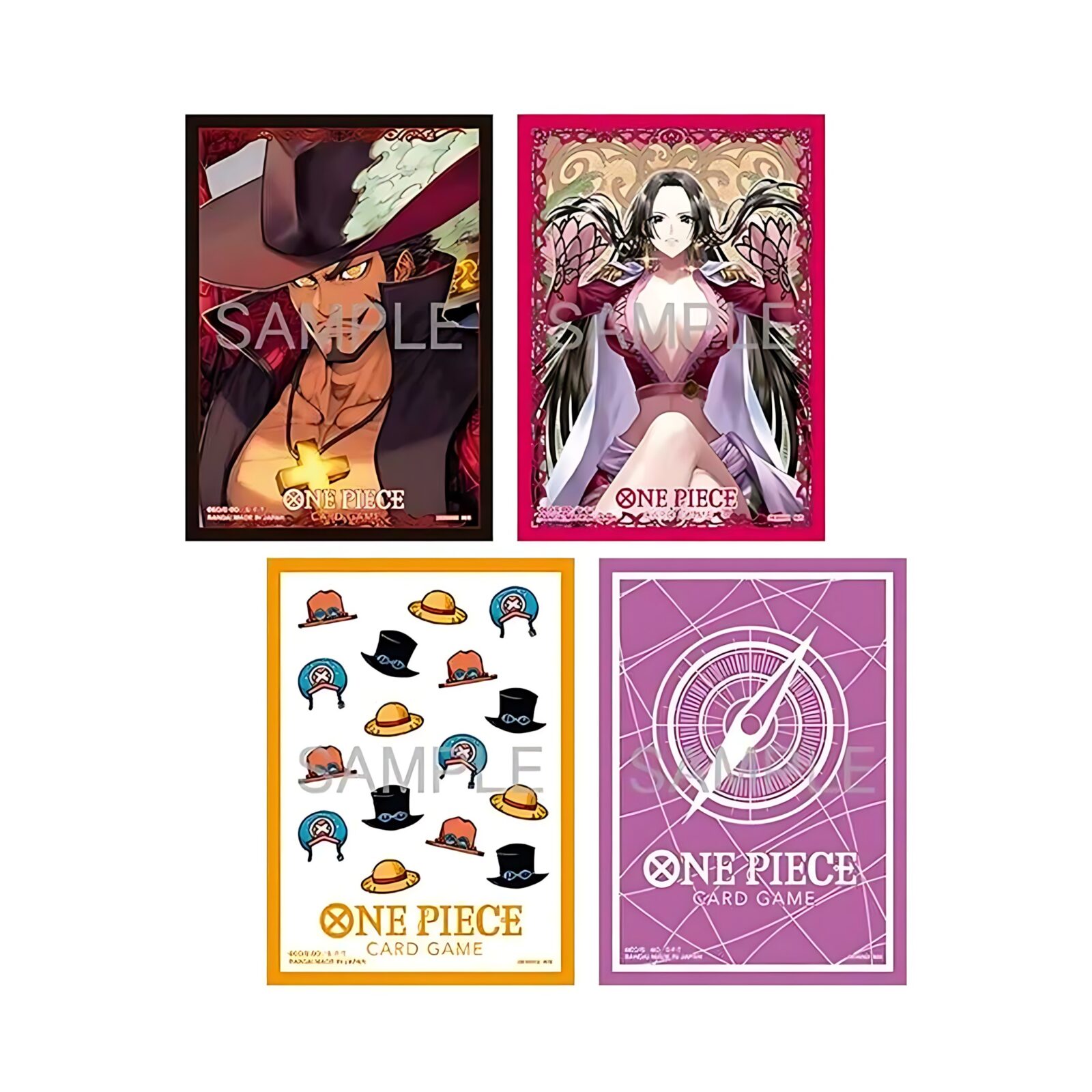 One Piece Card Game: Official Sleeve 13 (4 Kinds Assortment) (12 Packs)