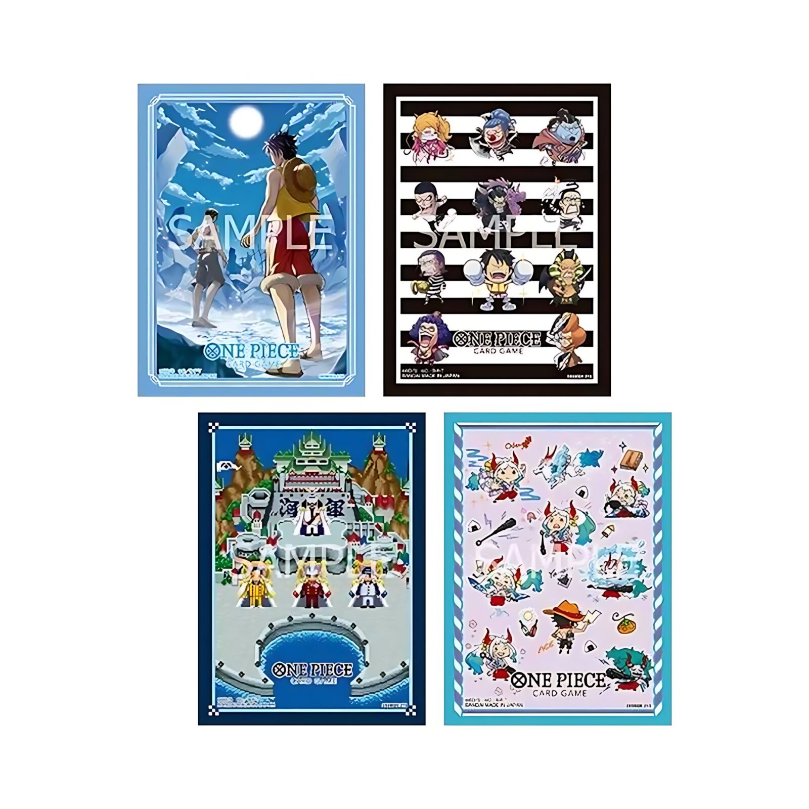 One Piece Card Game: Official Sleeve 15 (4 Kinds Assortment) (12 Packs)