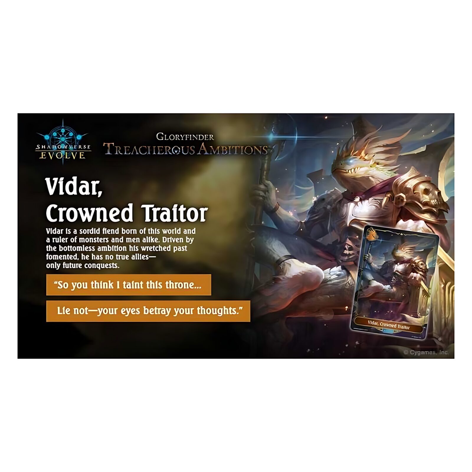 Shadowverse: Evolve – Gloryfinder Starter Decks – Treacherous Ambitions (6 Packs)