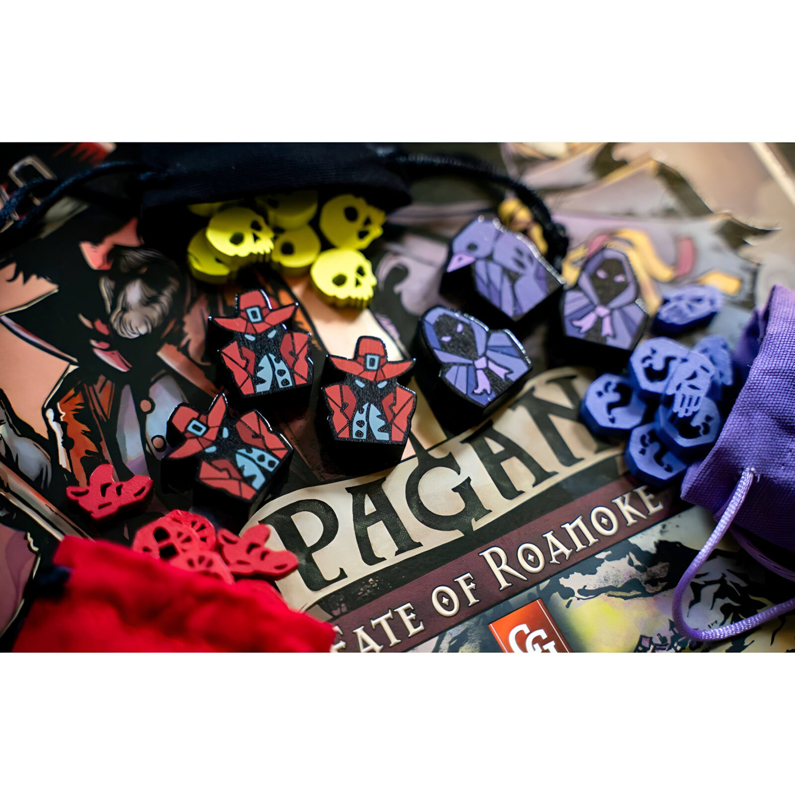 Pagan: Fate of Roanoke – Wooden Token Kit 3