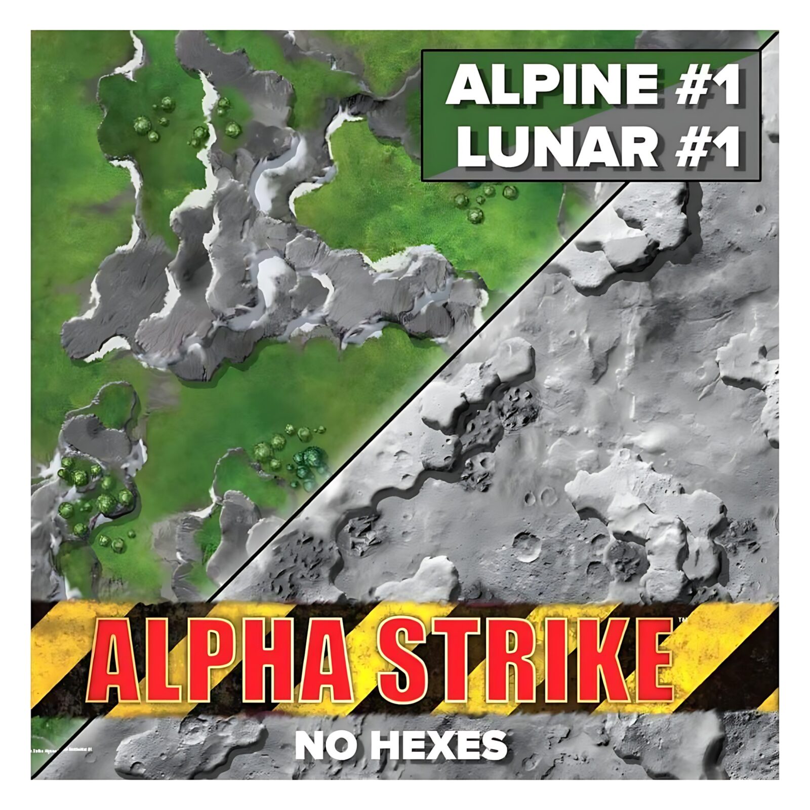 Battletech Battle Mat: Alpha Strike Alpine 1/ Lunar 1 Hexless Battletech Battle Mat: Alpha Strike Alpine 1/ Lunar 1 Hexless