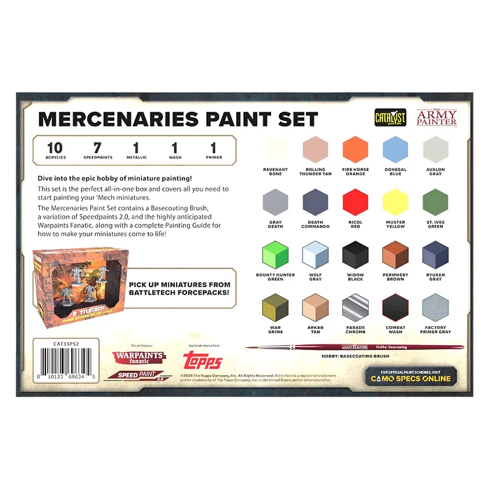 Battletech Mercenaries: Paint Set 4