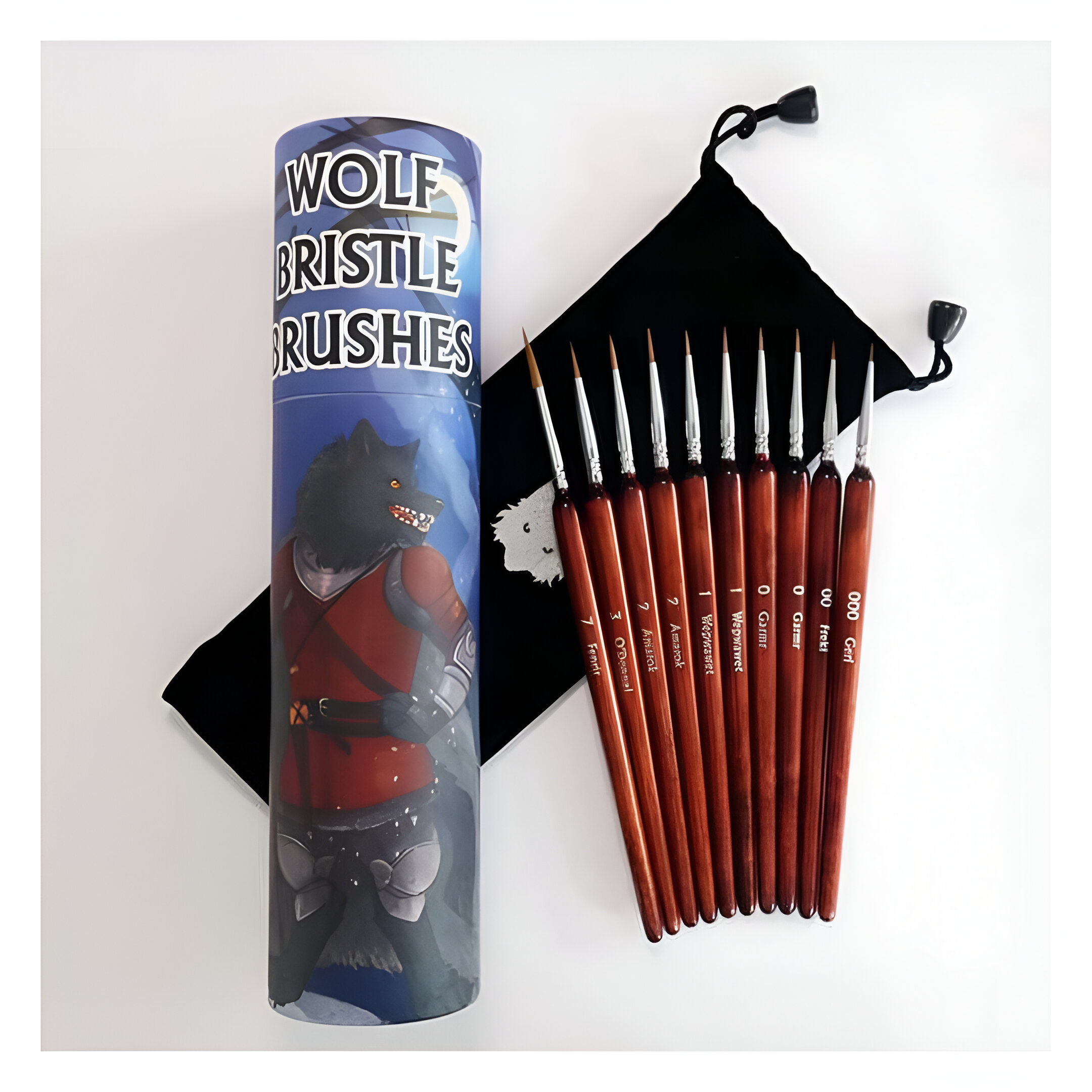 Wolf Bristle Brush Set 3 Wolf Bristle Brush Set 3