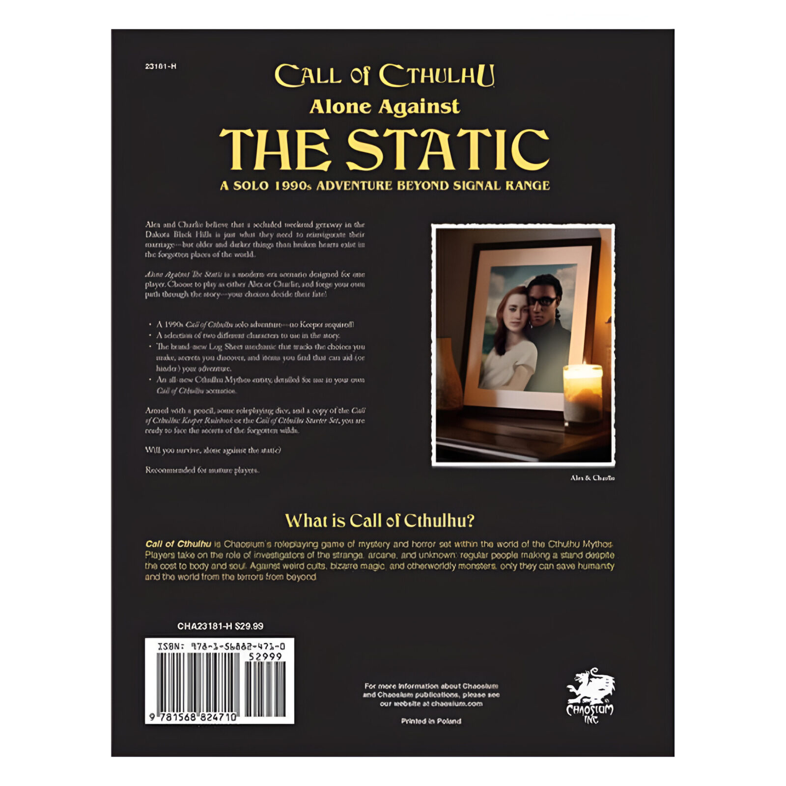 Call of Cthulhu: Alone Against The Static