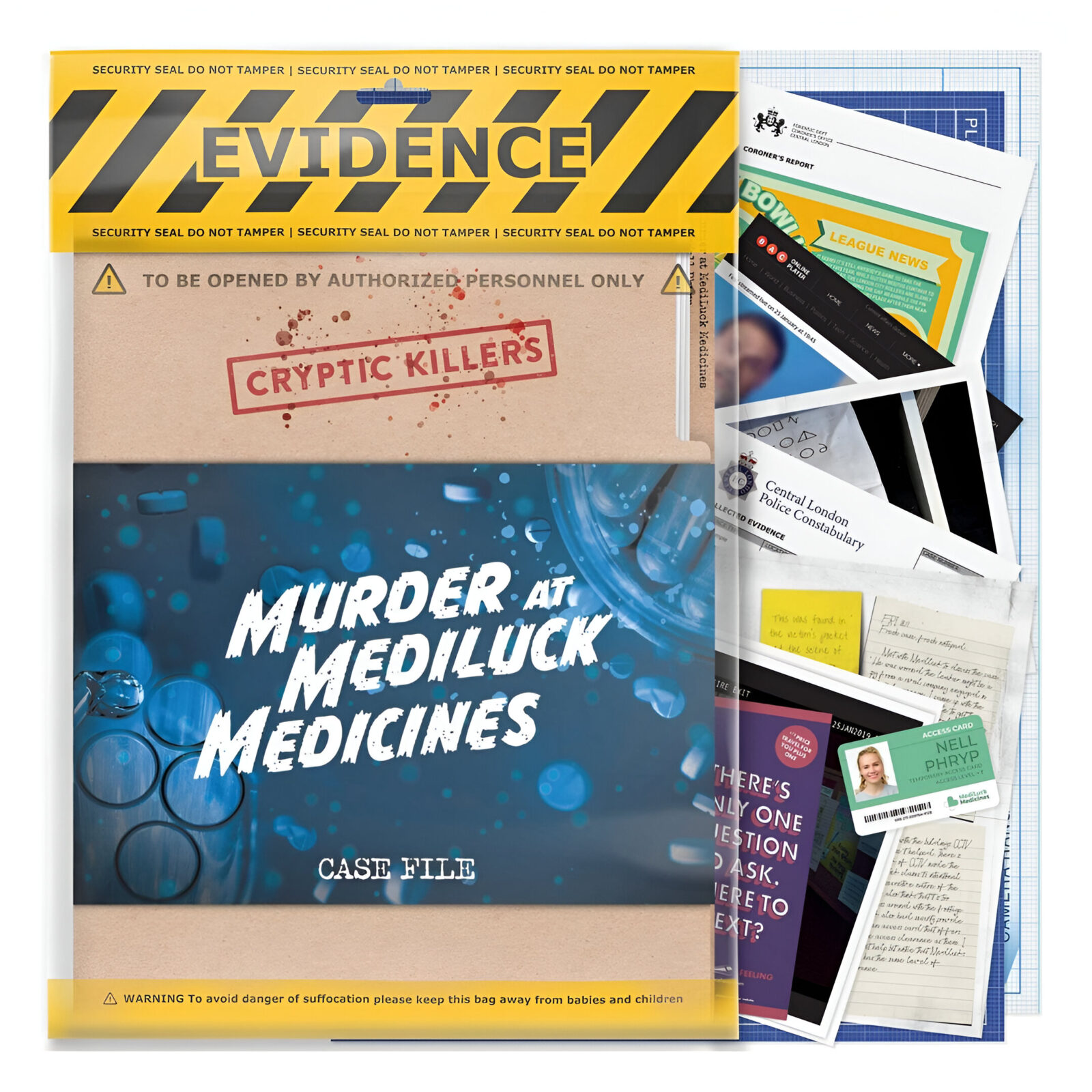 Cryptic Killers – Murder at MediLuck Medicines