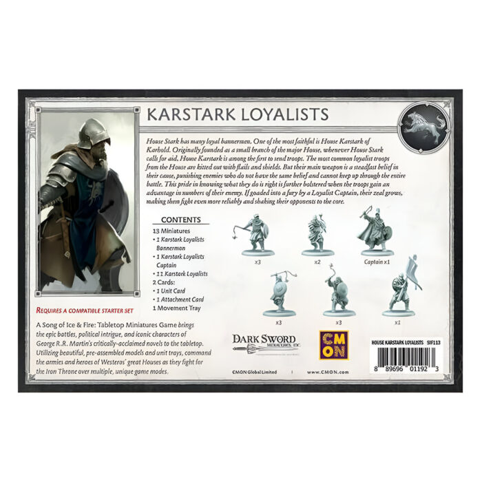 A Song of Ice & Fire: Tabletop Miniatures Game – Karstark Loyalists 4