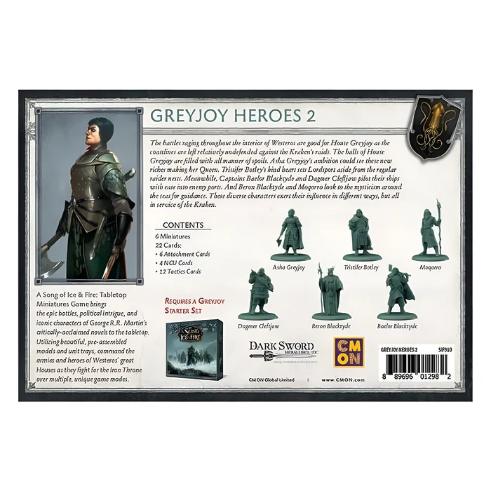 A Song of Ice & Fire: Tabletop Miniatures Game – Greyjoy Heroes #2 4