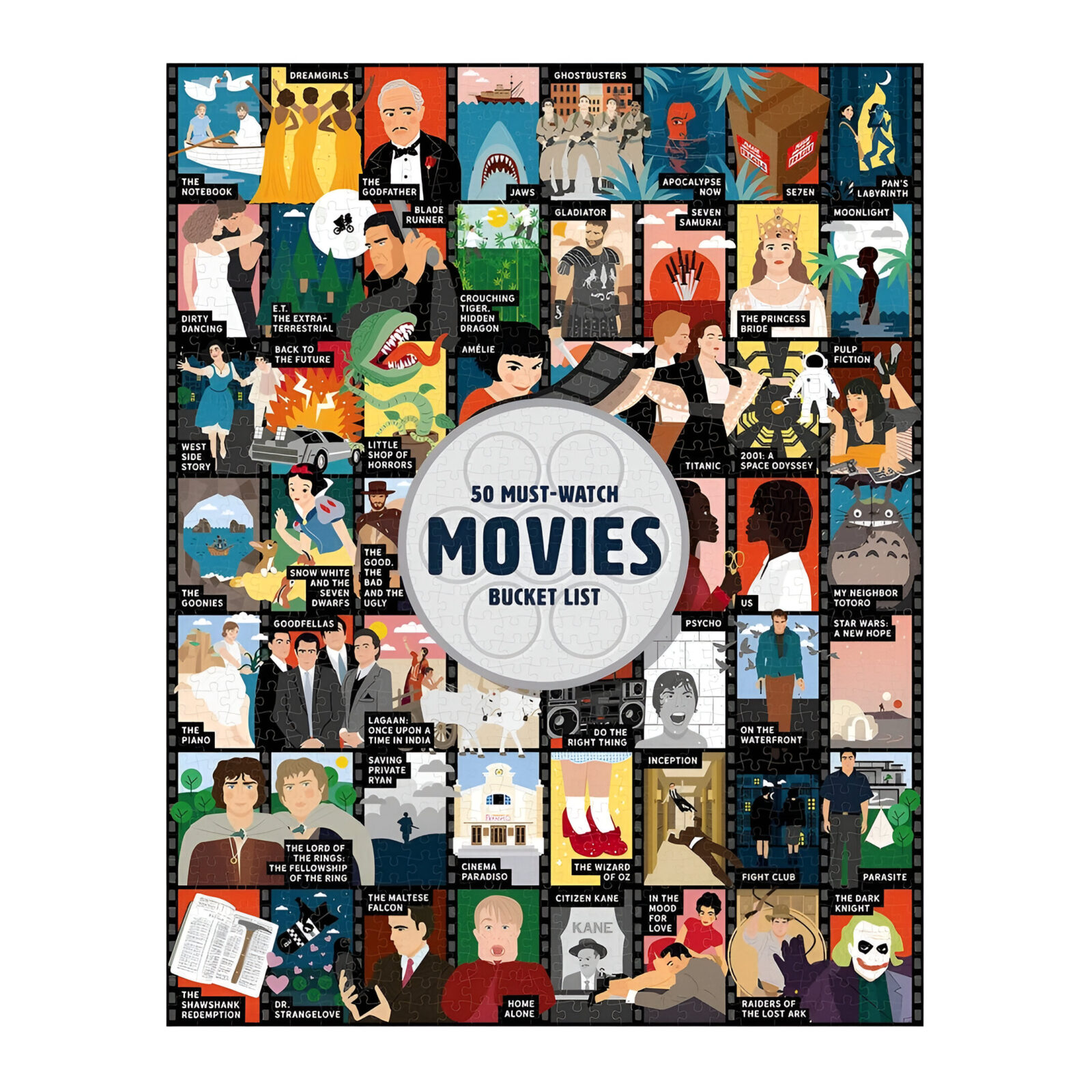50 Must-Watch Scary Movies Bucket List Jigsaw Puzzles 3