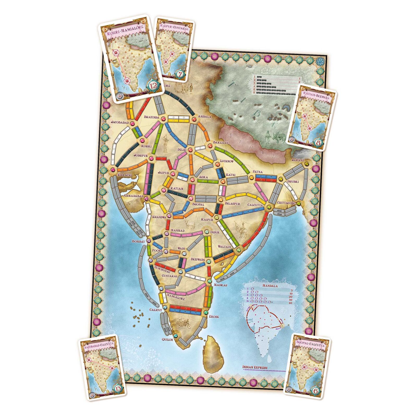 Ticket To Ride India: Map Collection