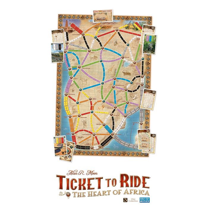 Ticket To Ride Heart of Africa Map Collection Vol 3