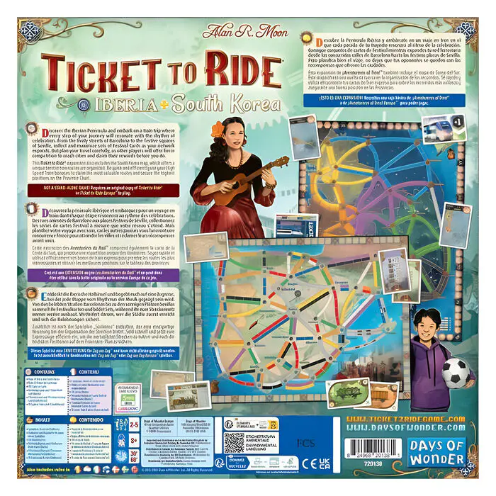 Ticket To Ride Map Collection 8: Iberica & South Korea 5