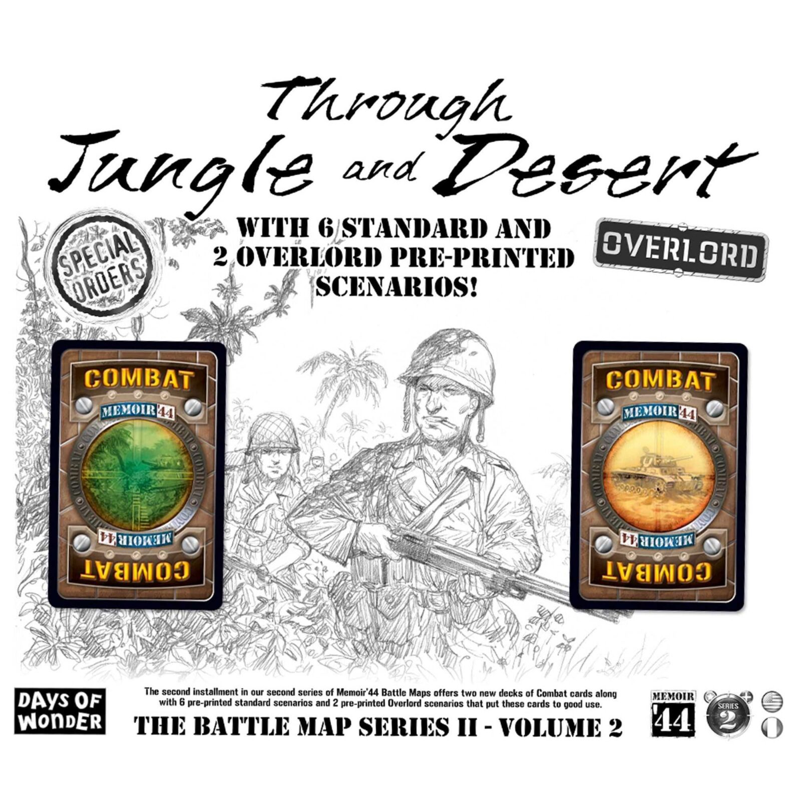 Memoir ’44 OP6 Battle Map – Through Desert and Jungle