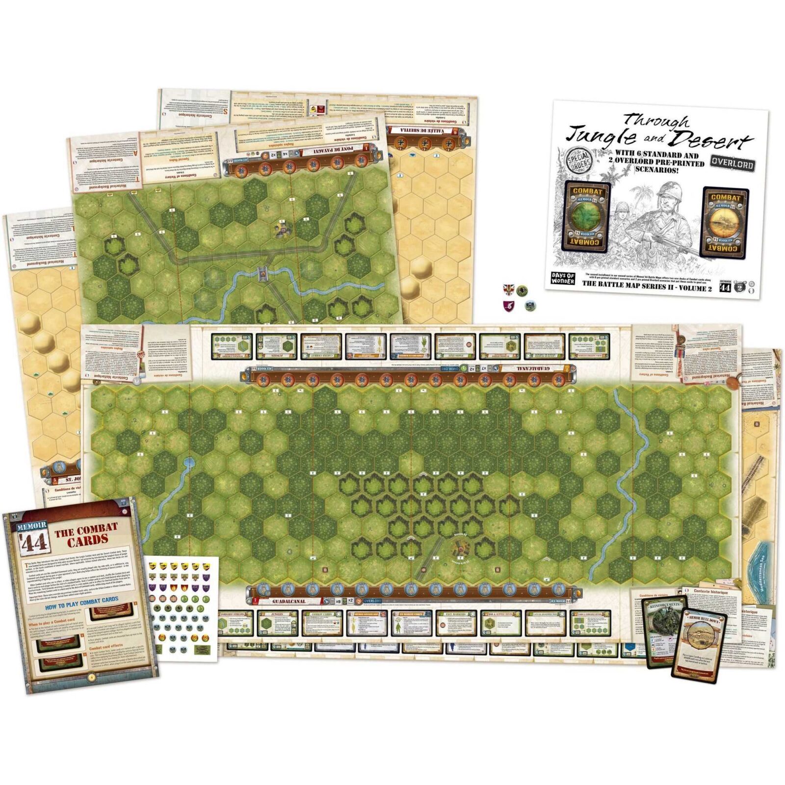 Memoir ’44 OP6 Battle Map – Through Desert and Jungle