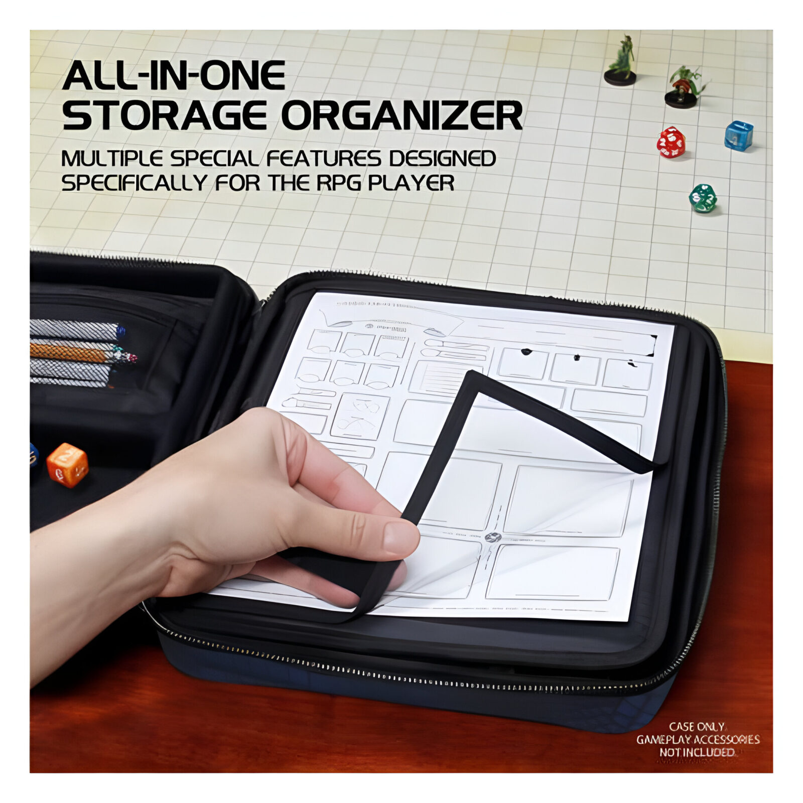 Enhance Tabletop RPGs RPG Organizer Case Collector’s Edition (Blue) 3
