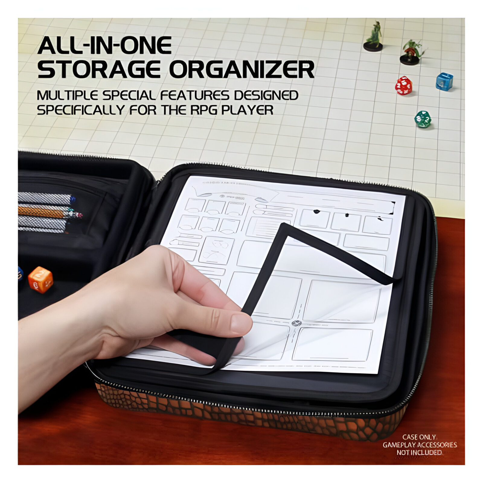 Enhance Tabletop RPGs RPG Organizer Case Collector’s Edition (Brown) 3