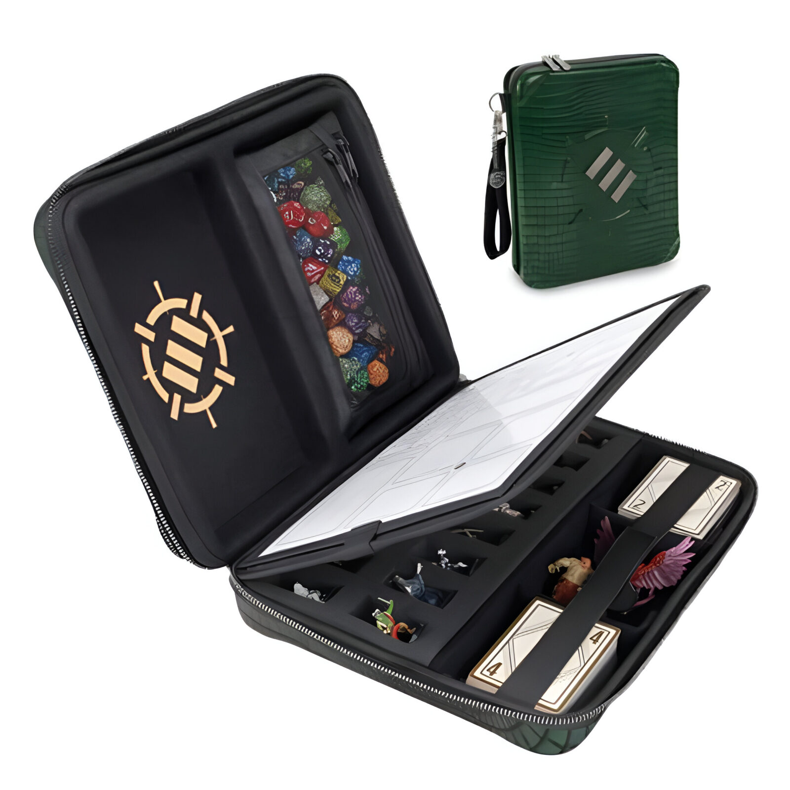 Enhance Tabletop RPGs RPG Organizer Case Collector’s Edition (Green)