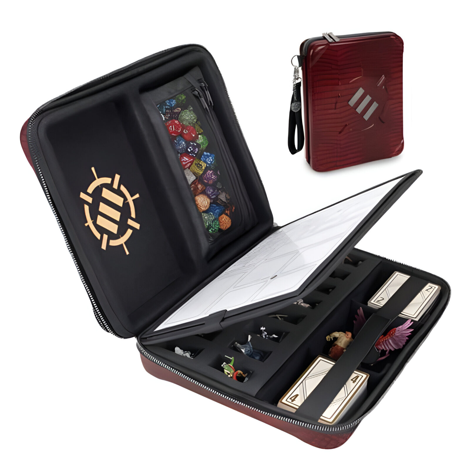 Enhance Tabletop RPGs RPG Organizer Case Collector’s Edition (Red)