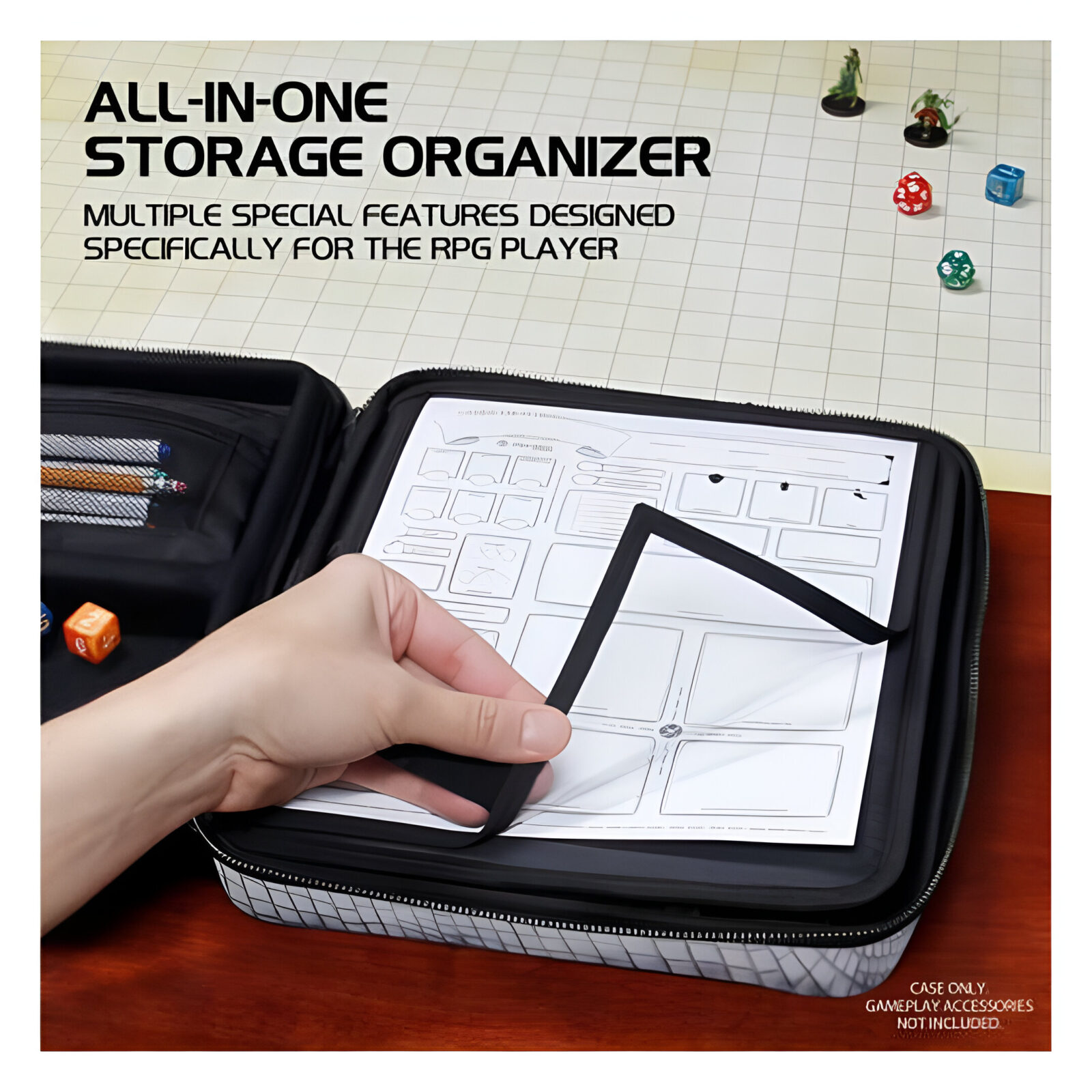 Enhance Tabletop RPGs RPG Organizer Case Collector’s Edition (Silver) 3