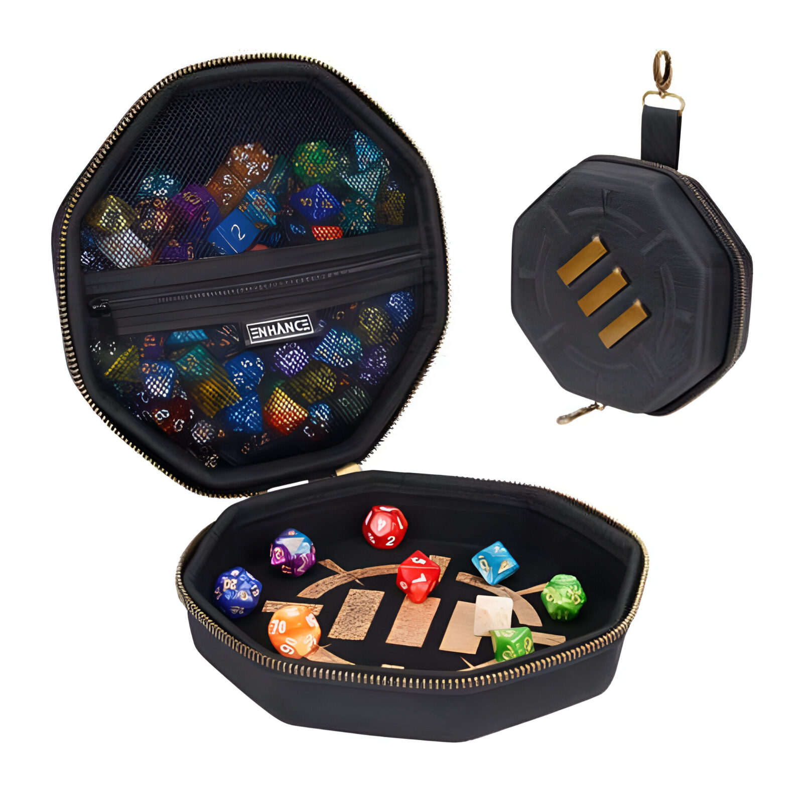 Enhance Tabletop RPGs Dice Tray & Case (Black)