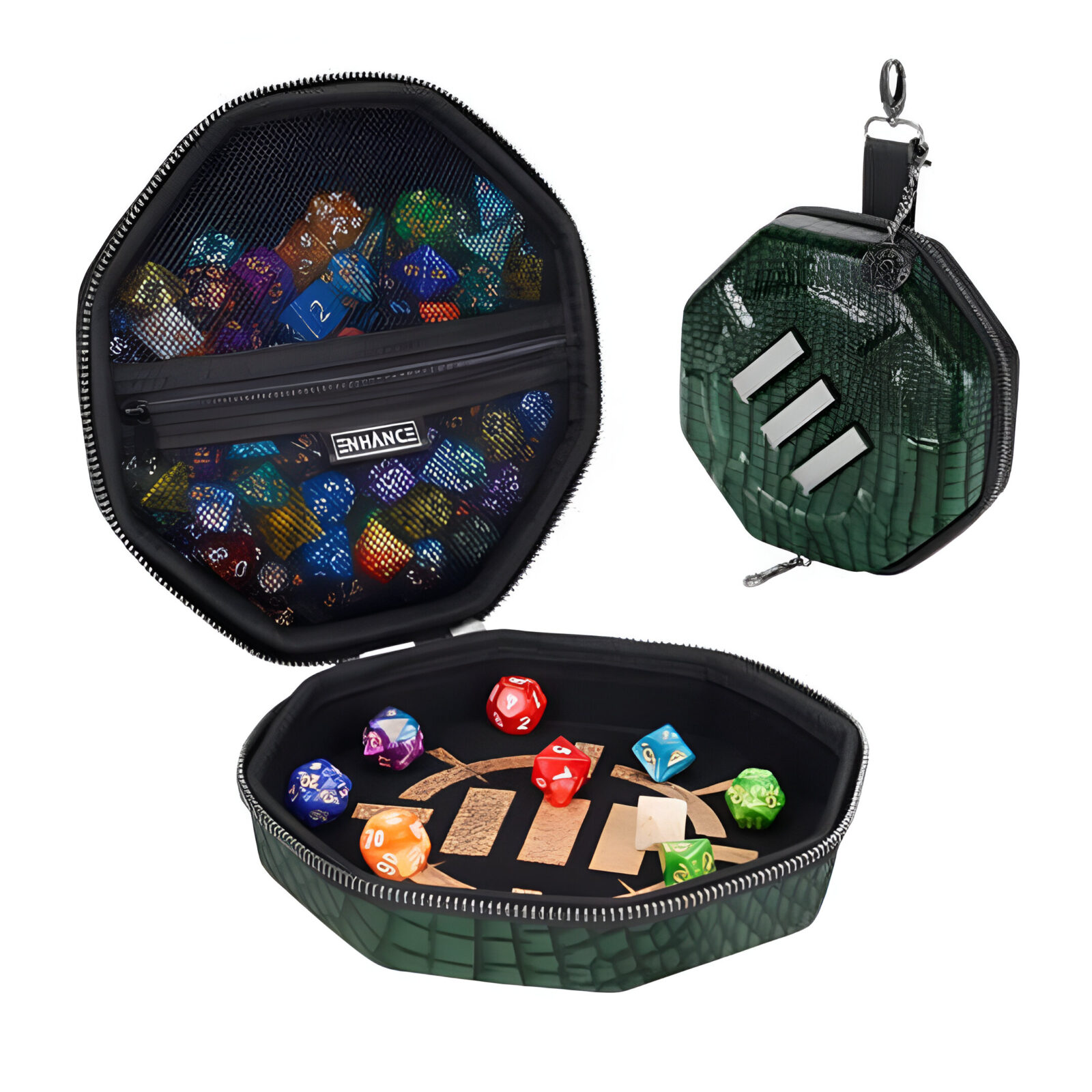 Enhance Tabletop RPGs Dice Tray & Case Collector’s Edition (Green)