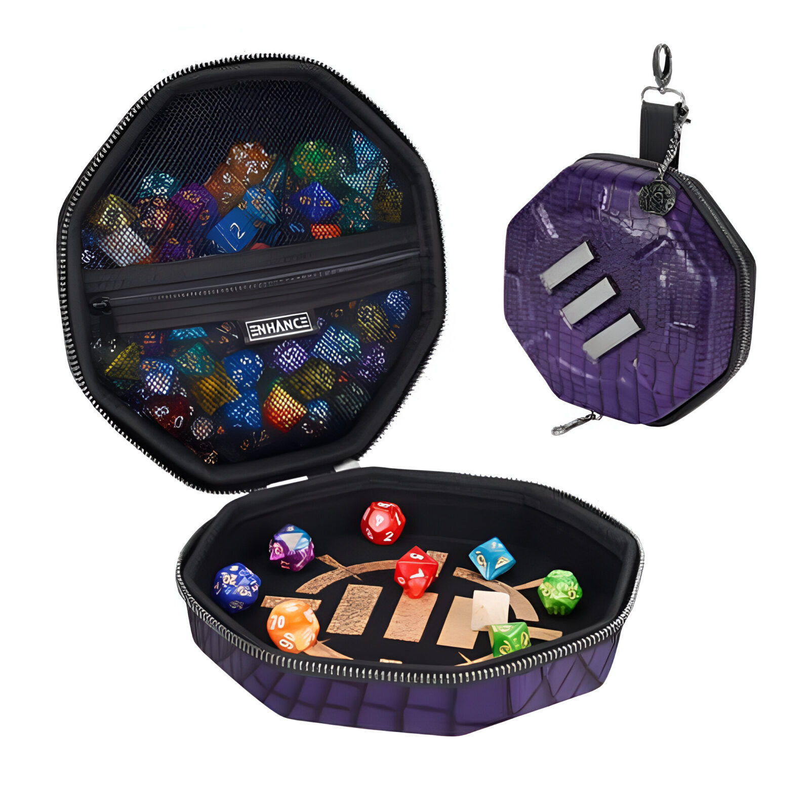 Enhance Tabletop RPGs Dice Tray & Case Collector’s Edition (Purple)