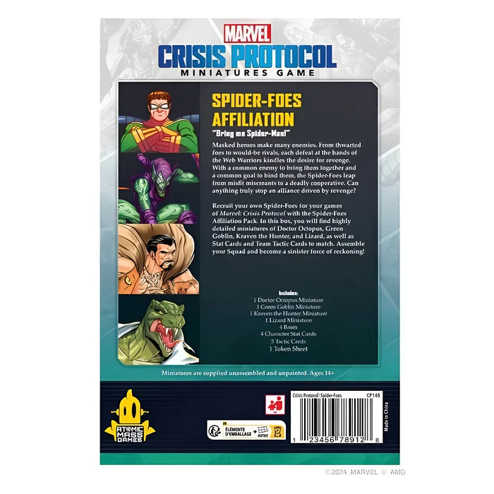 Marvel Crisis Protocol: Spider Foes Affiliation Pack 4