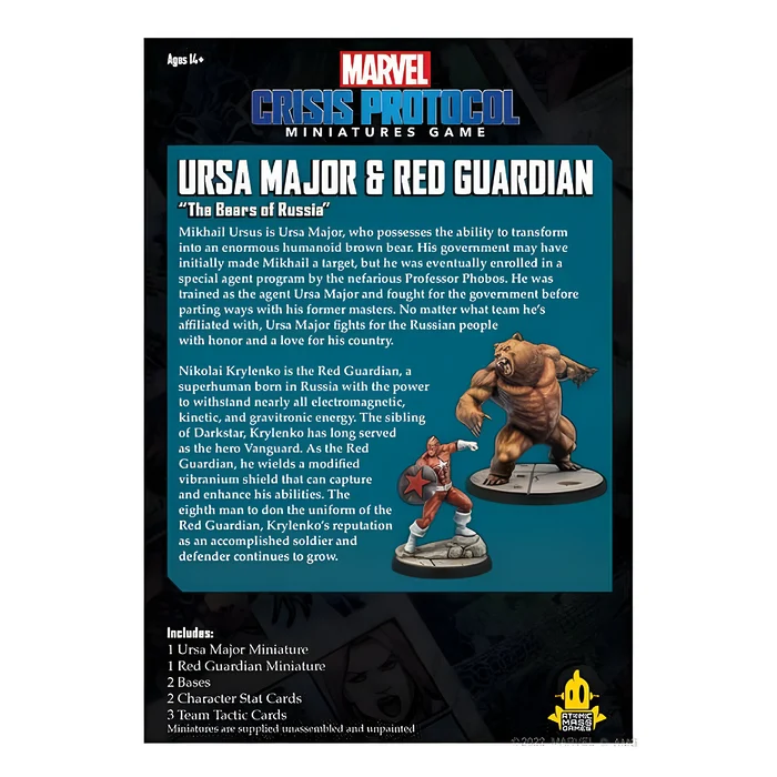 Marvel Crisis Protocol: Ursa Major & Red Guardian 6