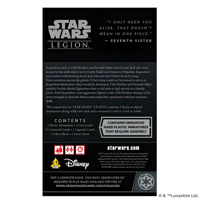 Star Wars Legion: Fifth Brother and Seventh Sister Operative Expansion