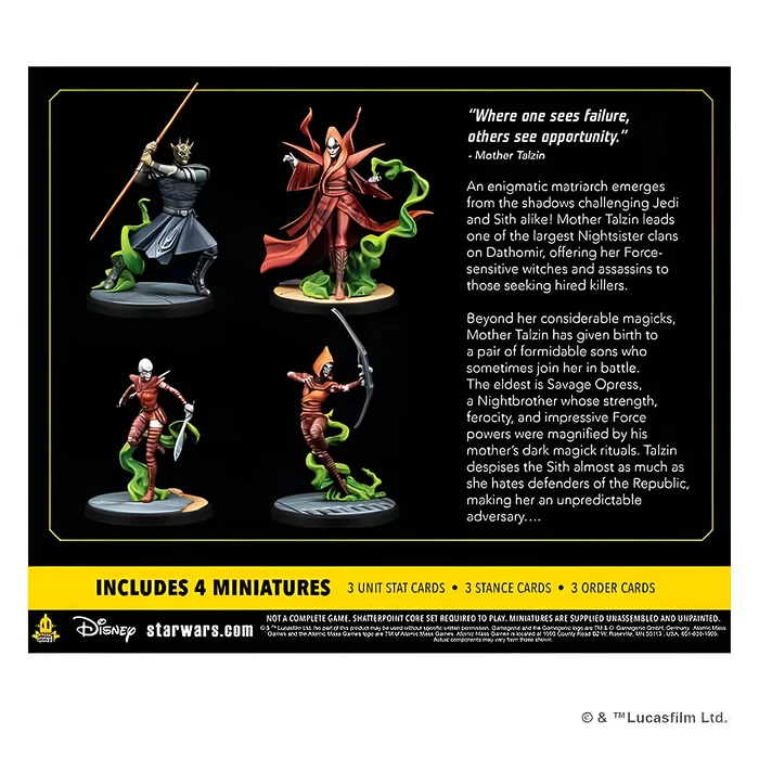 Star Wars Shatterpoint: Witches of Dathomir (Mother Talzin) Squad Pack 4