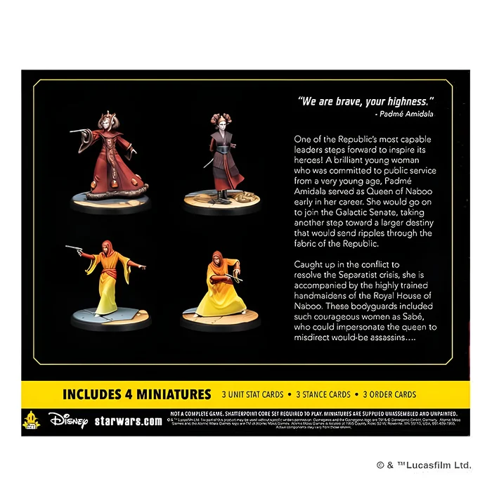 Star Wars Shatterpoint: We Are Brave (Padme Amidala) Squad Pack 4