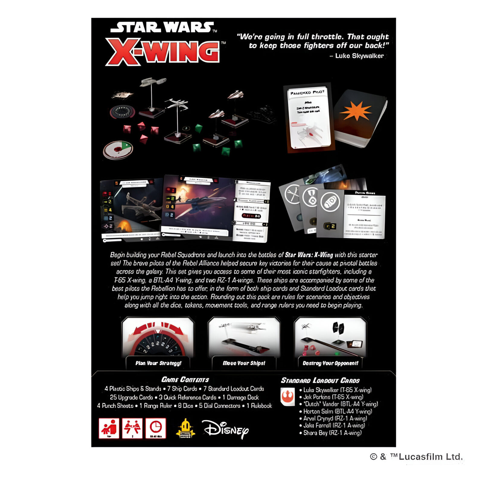 Star Wars X-Wing: Rebel Alliance Squadron Starter Pack 3