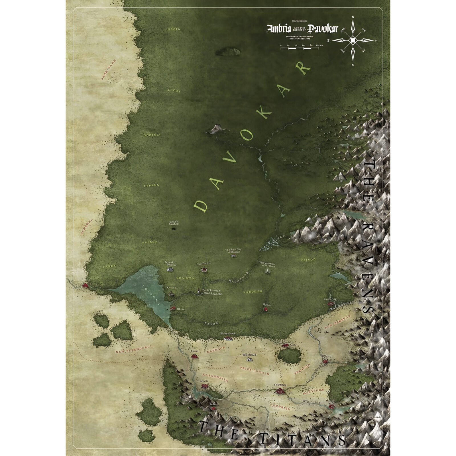 Symbaroum: Ambria & Davokar Map Pack