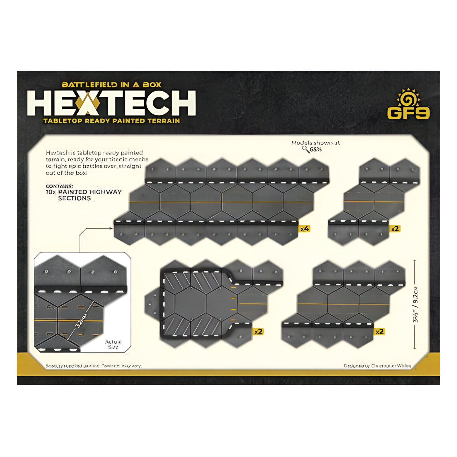 Hextech Tabletop Ready Painted Terrain: Trinity City – Highways 3