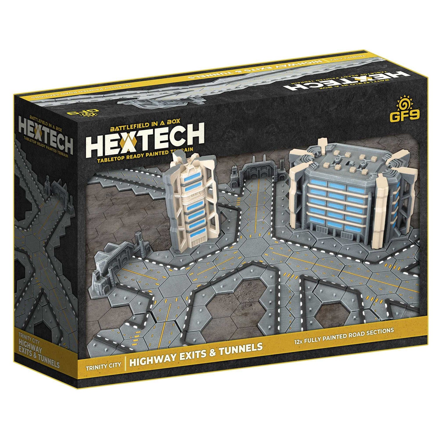 Hextech Tabletop Ready Painted Terrain: Trinity City Highway Exits and Tunnels 3 Hextech Tabletop Ready Painted Terrain: Trinity City Highway Exits and Tunnels 3