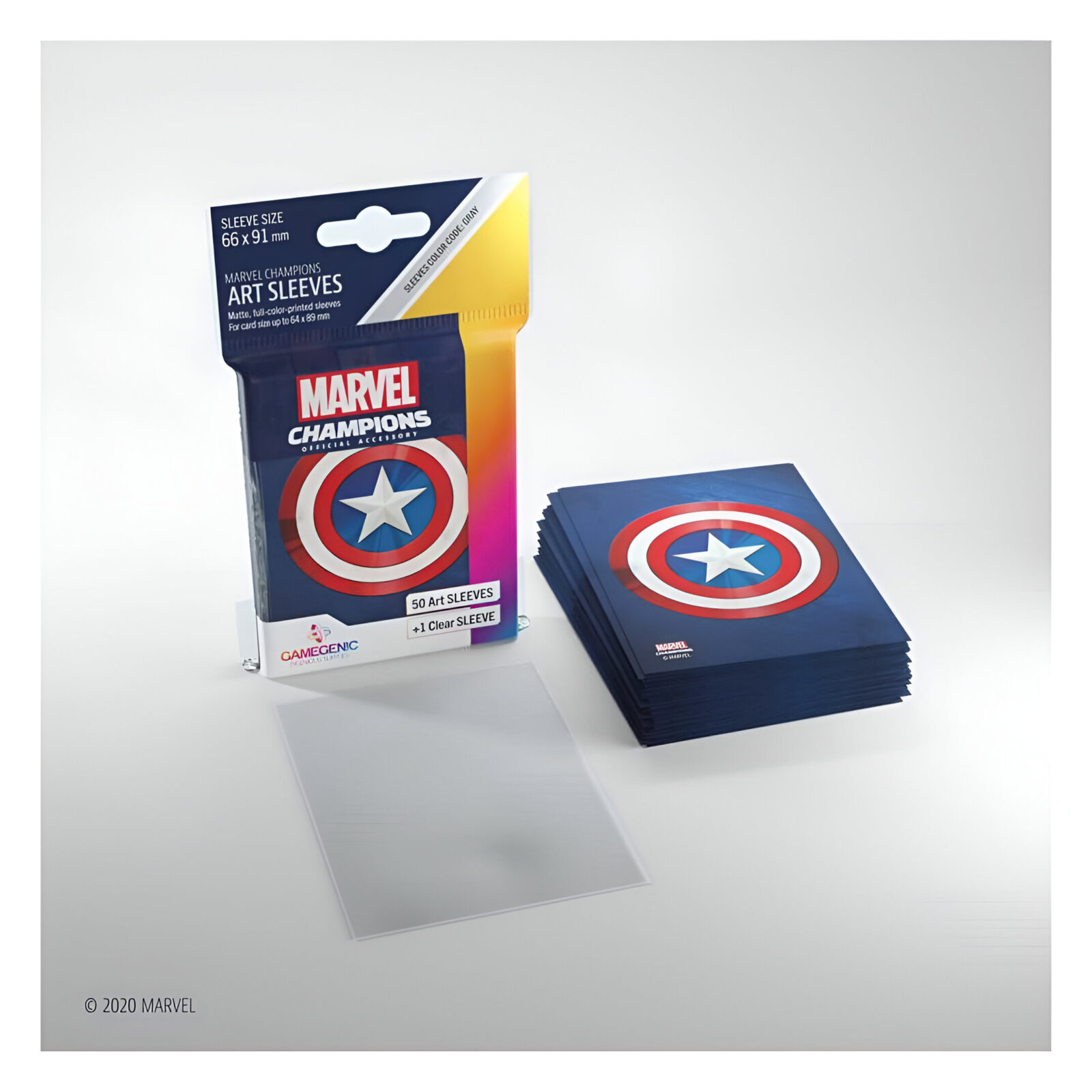 Marvel Champions Art Sleeves- Captain America (50 ct.) 3
