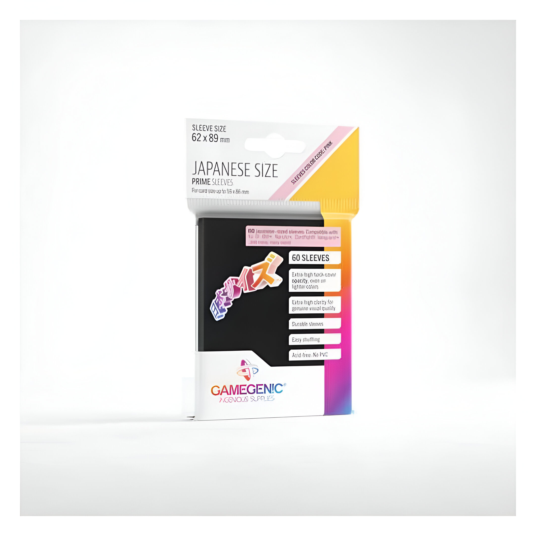 Prime Japanese Sized Sleeves Black (60) 3 Prime Japanese Sized Sleeves Black (60) 3