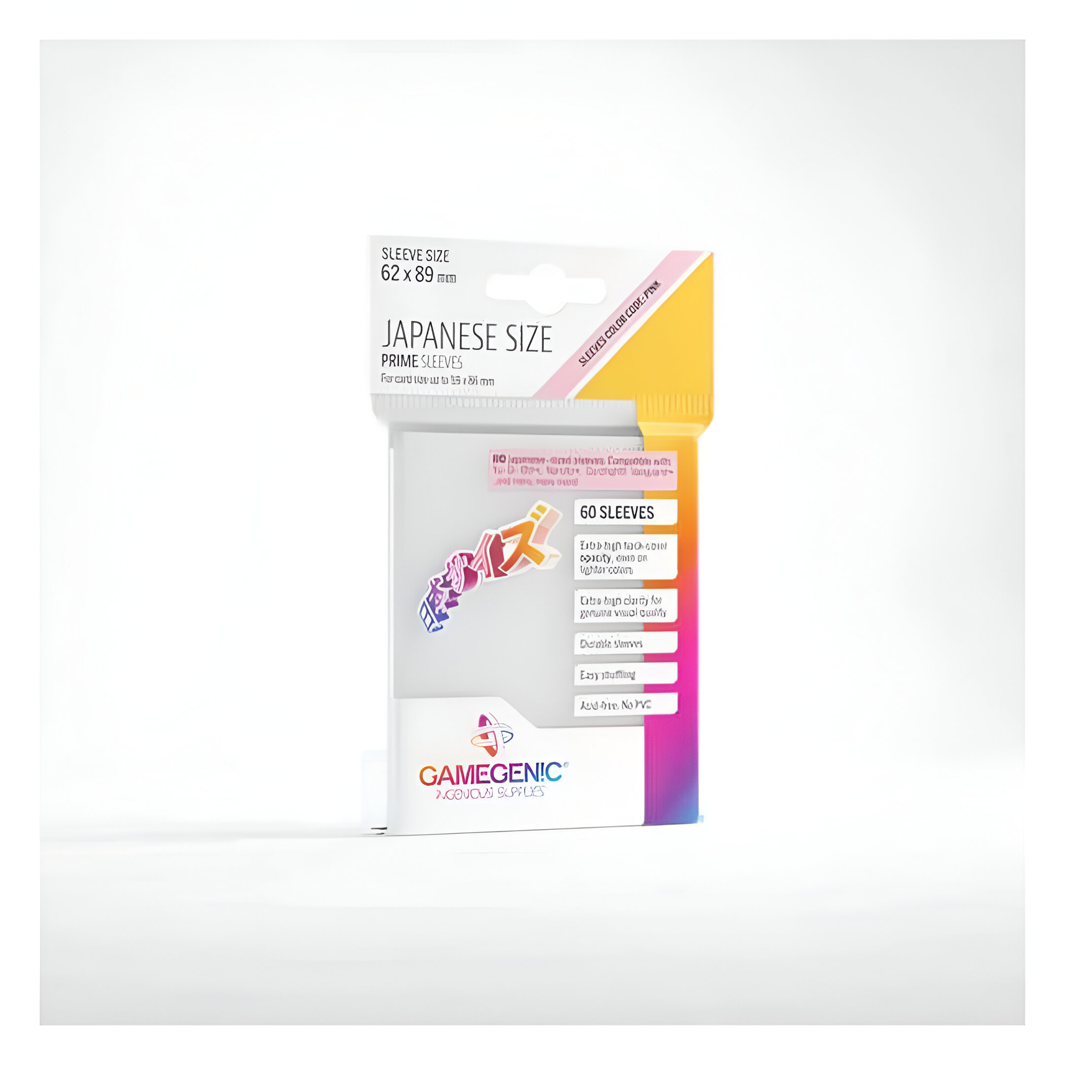 Prime Japanese Sized Sleeves White (60 ct.) 3 Prime Japanese Sized Sleeves White (60 ct.) 3