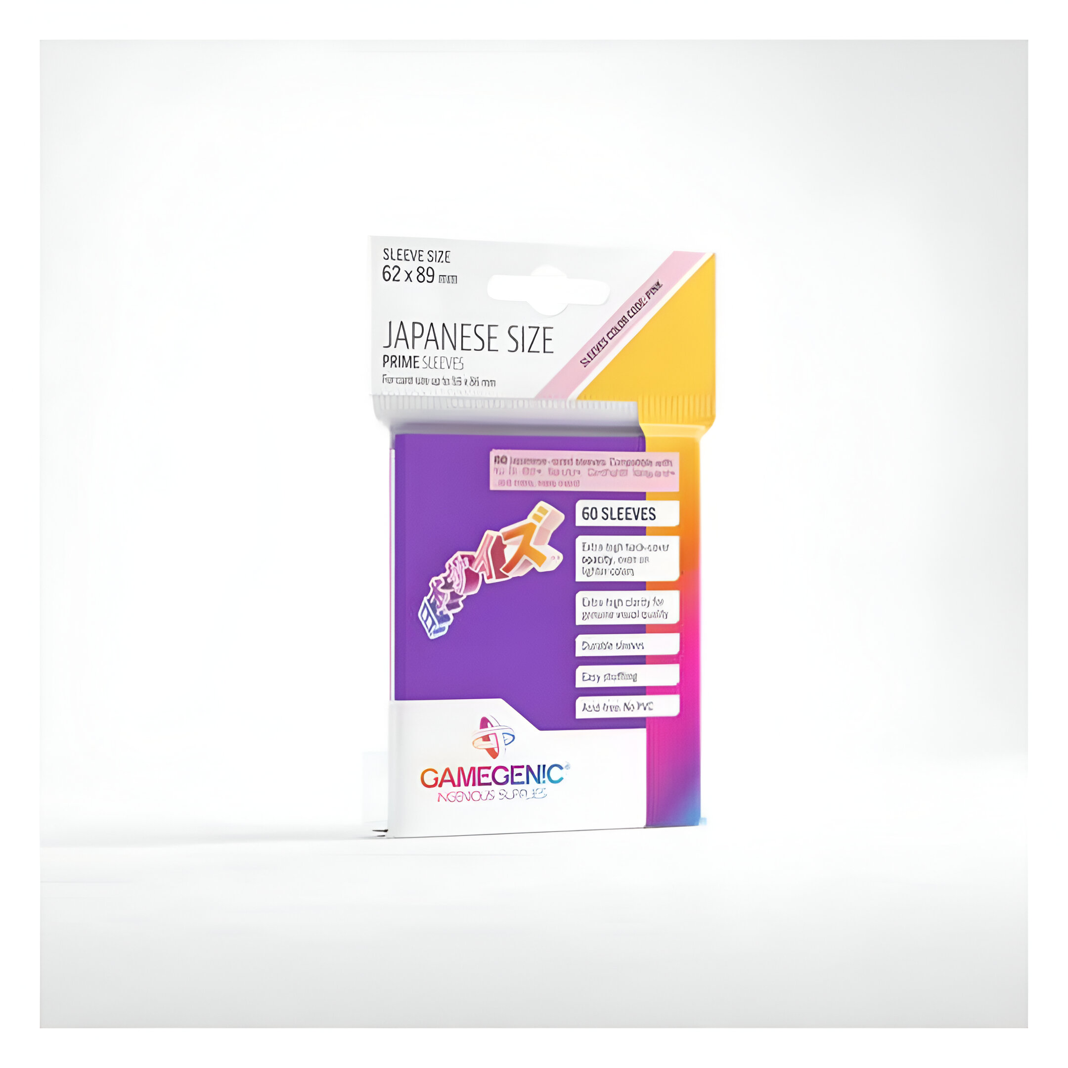Prime Japanese Sized Sleeves Purple (60 ct.) 3 Prime Japanese Sized Sleeves Purple (60 ct.) 3