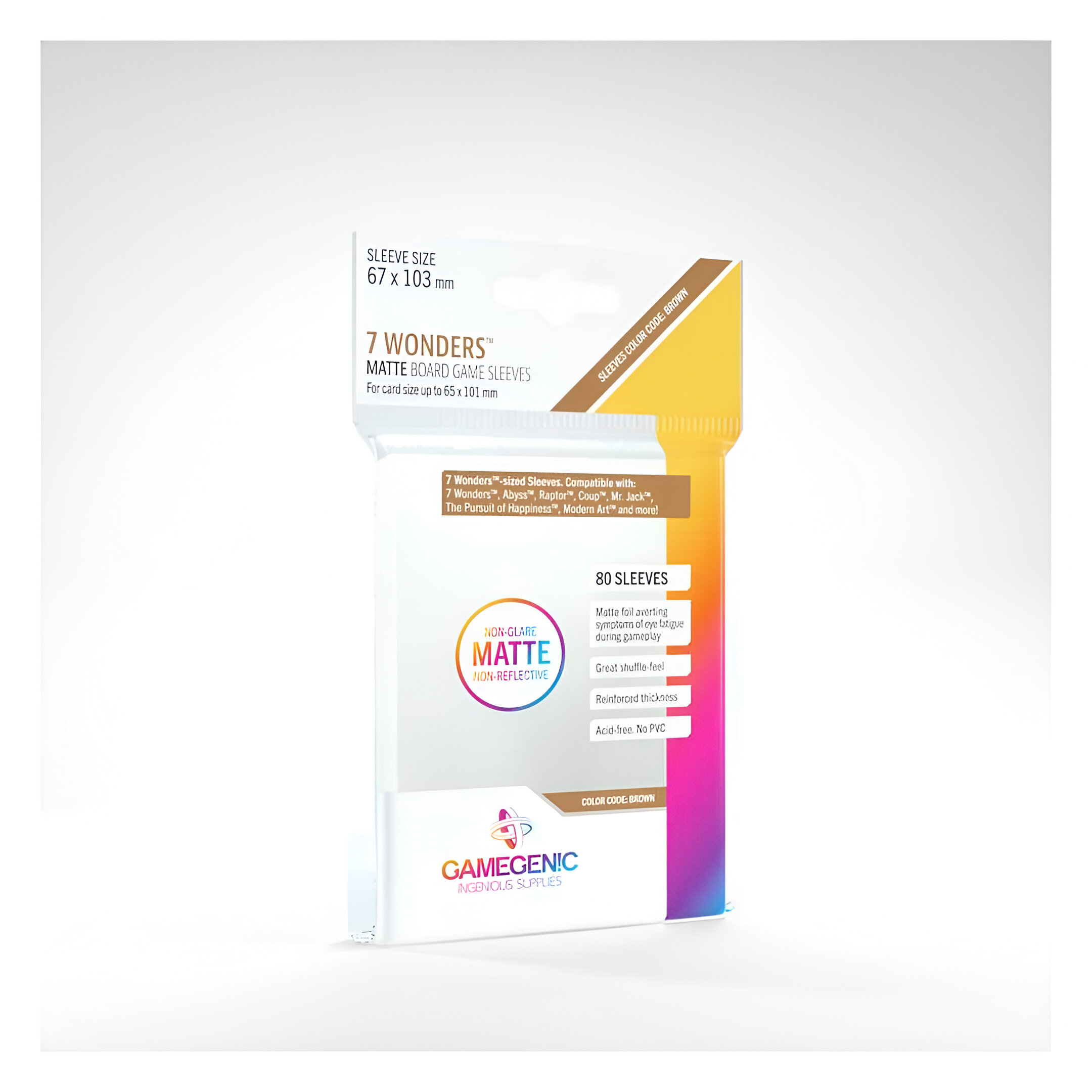 MATTE 7 Wonders Sleeves: 67 x 103 mm (80) 3 MATTE 7 Wonders Sleeves: 67 x 103 mm (80) 3