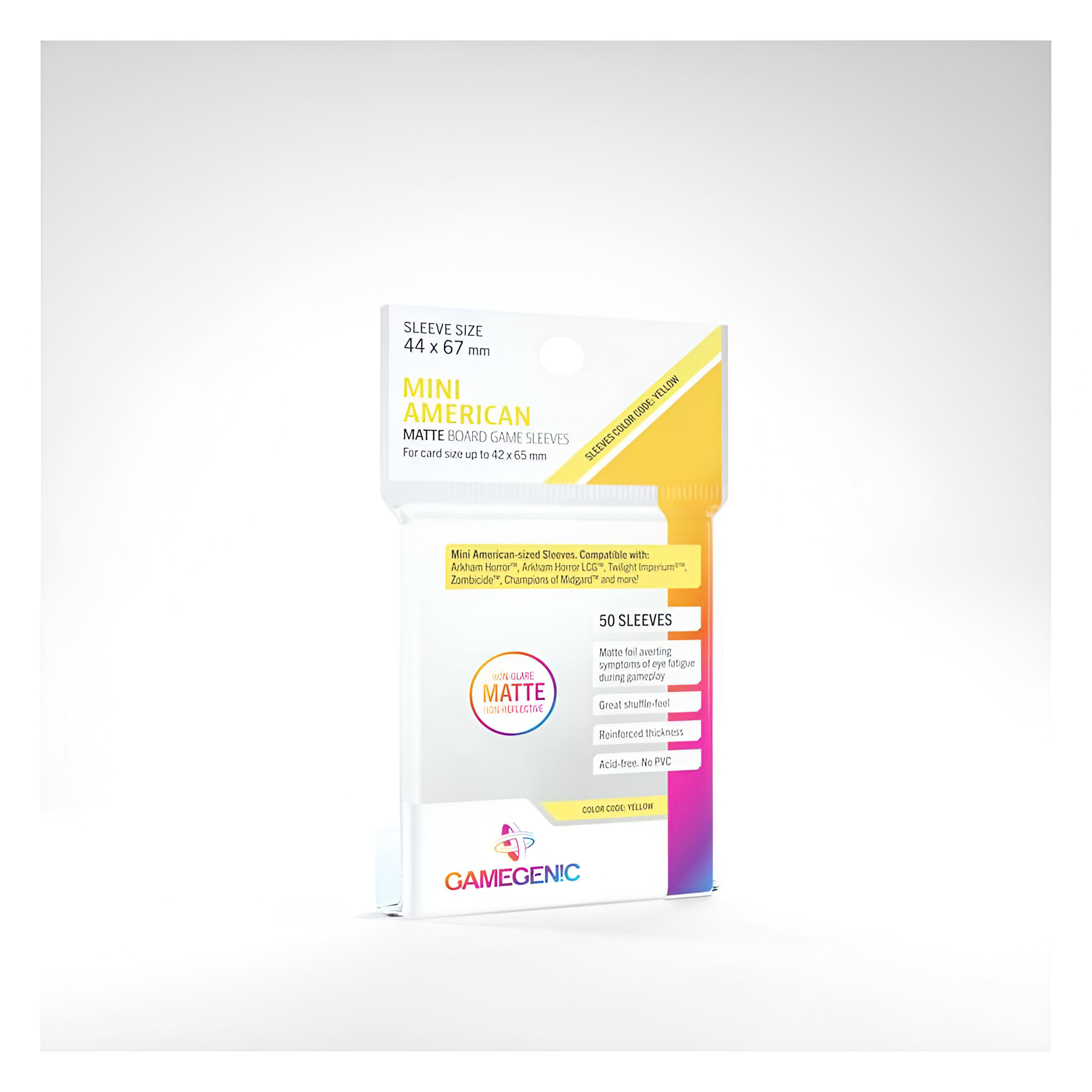 MATTE Mini American- Sized Boardgame Sleeves: 44 x 67 mm (50) 3 MATTE Mini American- Sized Boardgame Sleeves: 44 x 67 mm (50) 3
