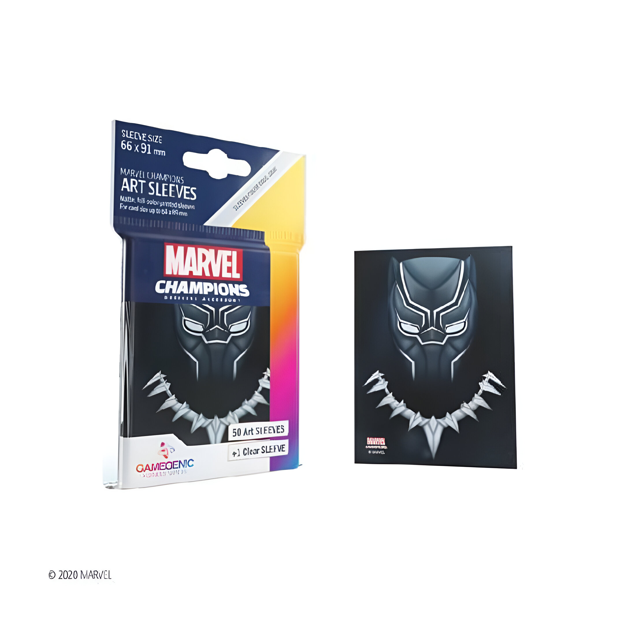 Marvel Champions Art Sleeves- Marvel Black (50 ct.) 3 Marvel Champions Art Sleeves- Marvel Black (50 ct.) 3