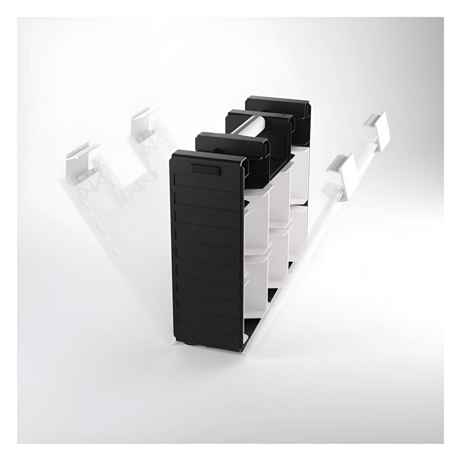 Gamegenic Game Castle Black/White/Clear 3